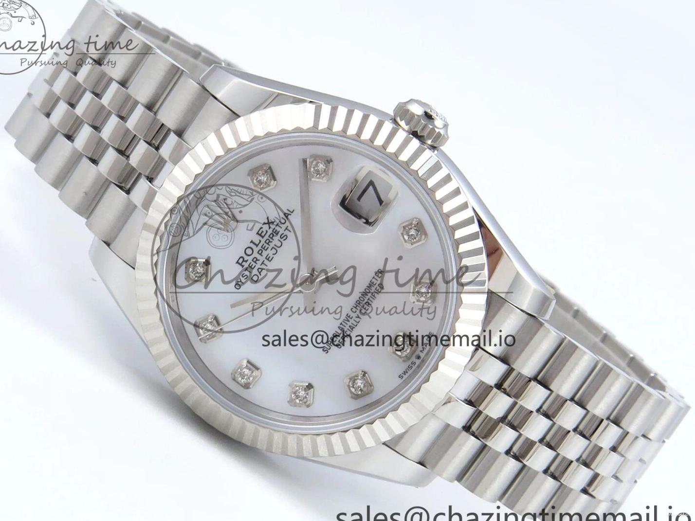 MOP 1:1 Diamonds 2688 904L SS ETA 278274 DateJust Edition Jubilee ARF Steel Dial Best on 31 Bracelet White 0413